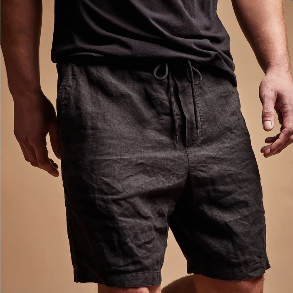 Men's Black Drawstring Shorts